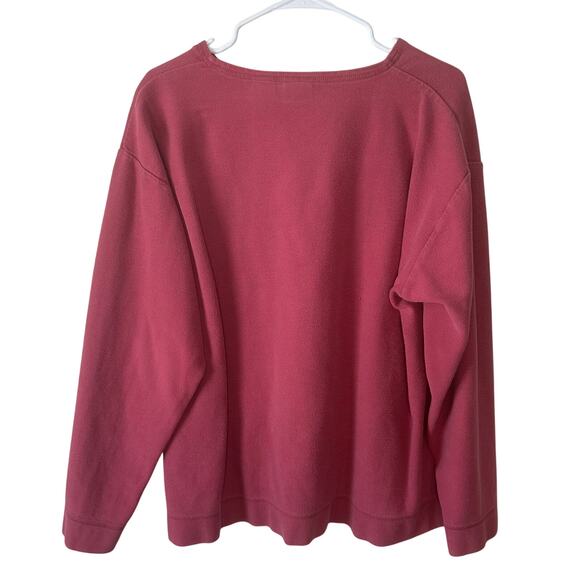 Vintage Sutton Sportswear Embroidered Floral Pink Shenandoah Long Sleeve XL - Picture 2 of 6